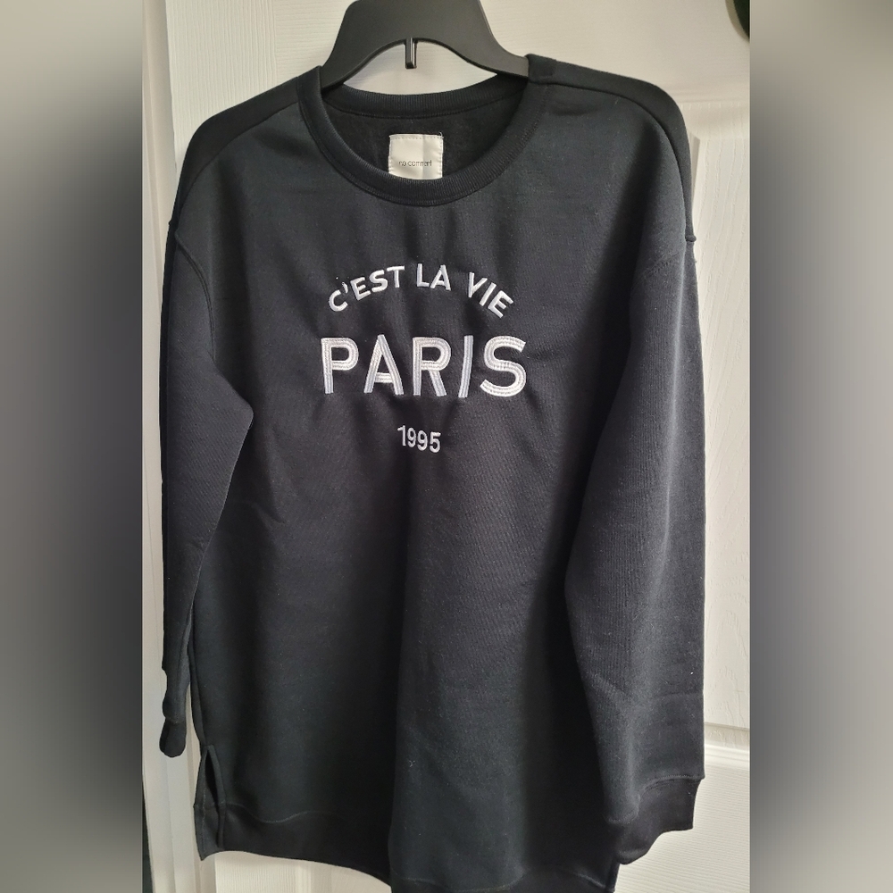 Women's Black Paris Graphic